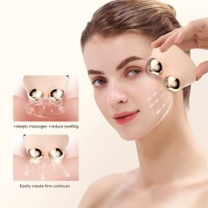 MR-2319 Microcurrent Facial Toning gold color Device