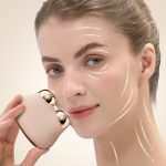 MR-2319 Microcurrent Facial Toning gold color Device