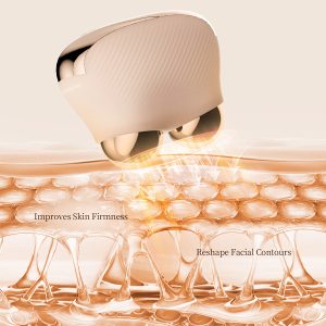 MR-2319 Microcurrent Facial Toning gold color Device