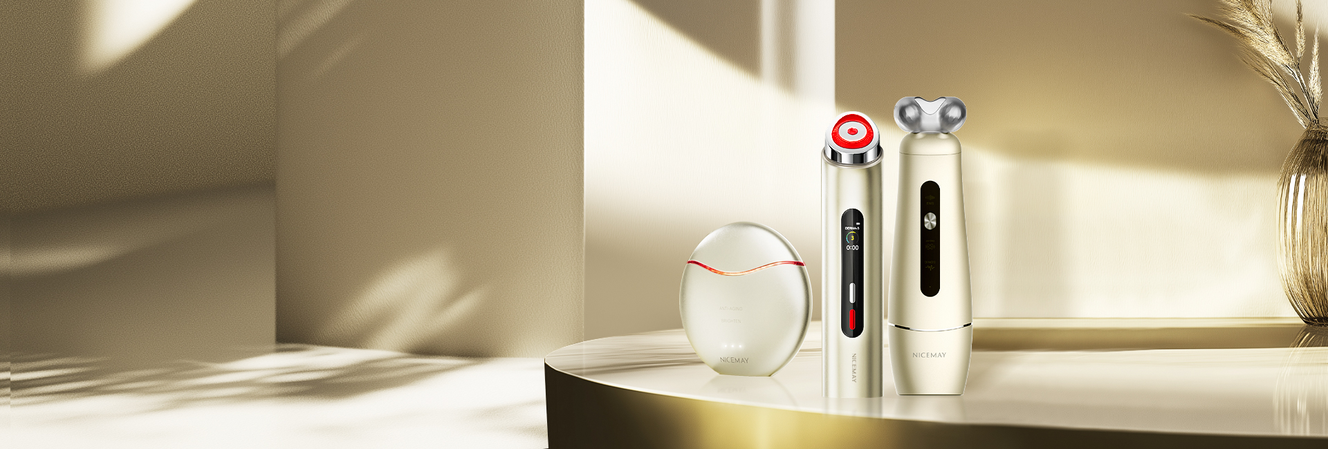 Customizable microcurrent beauty facial massager
