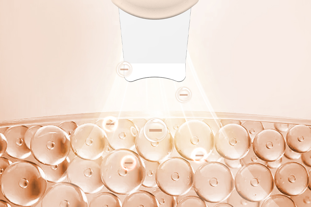 BJ-1357 Ultrasonic Ion Skin Scrubber Negative Ions