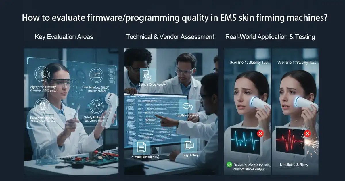 How to evaluate firmware programming quality in EMS skin firming machines