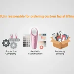 What MOQ is reasonable for ordering custom facial lifting devices