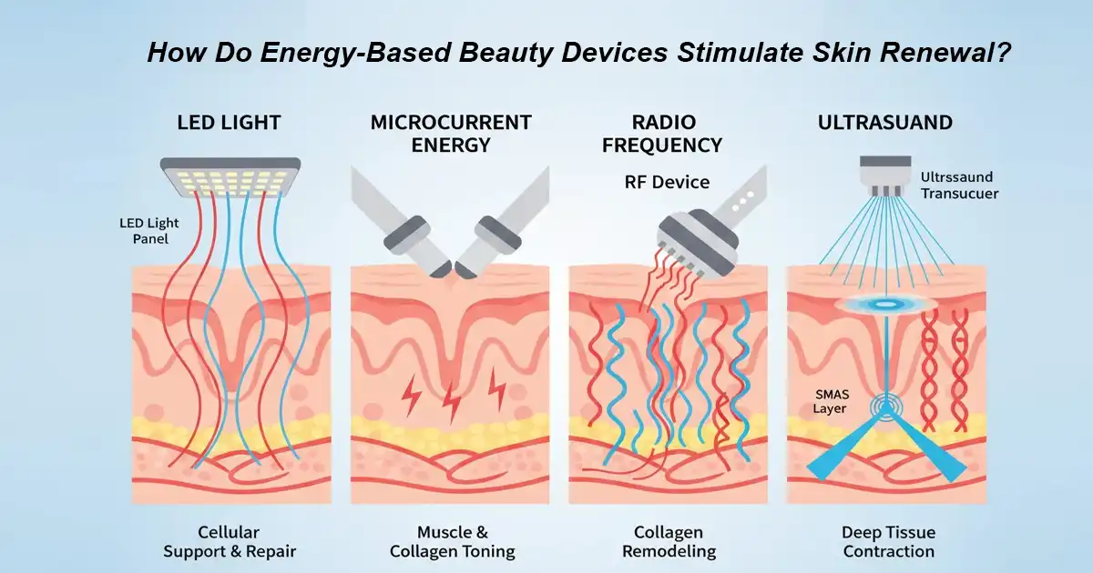 How Do Energy-Based Beauty Devices Stimulate Skin Renewal?