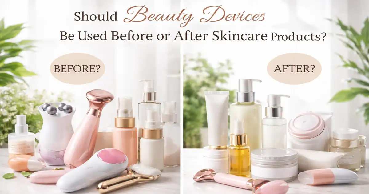 Should Beauty Devices Be Used Before or After Skincare Products
