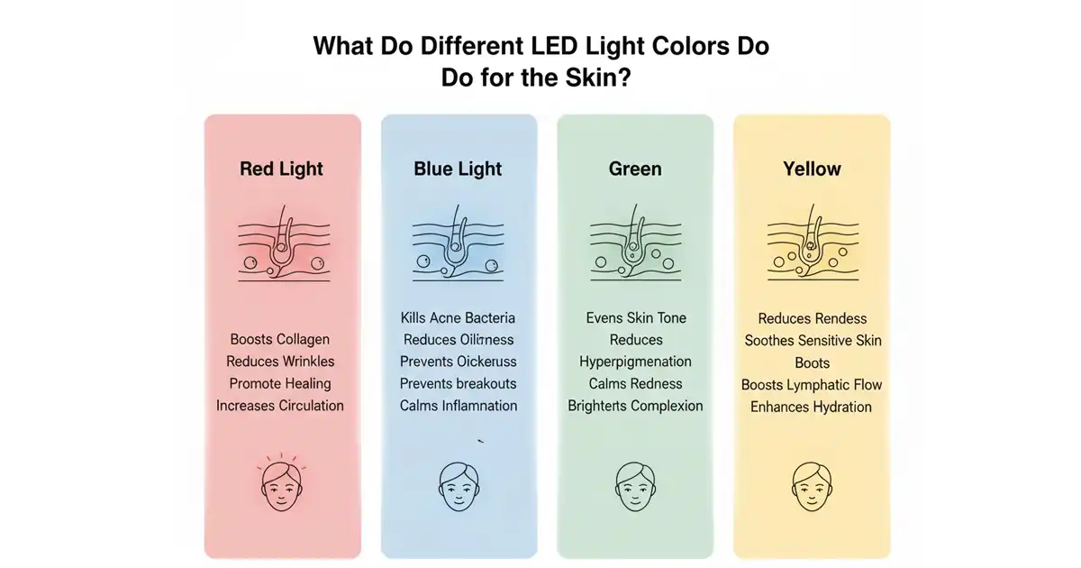 What Do Different LED Light Colors Do for the Skin