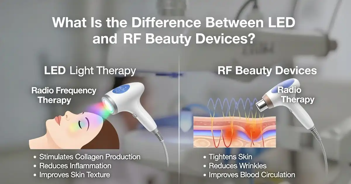 What Is the Difference Between LED and RF Beauty Devices