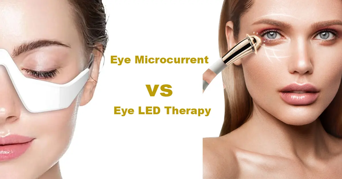 Microcourant pour les yeux vs Thérapie LED pour les yeux