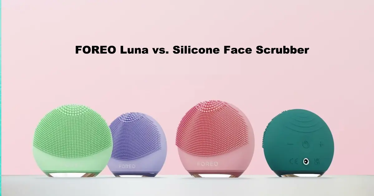 FOREO 루나 대 실리콘 얼굴 스크러버