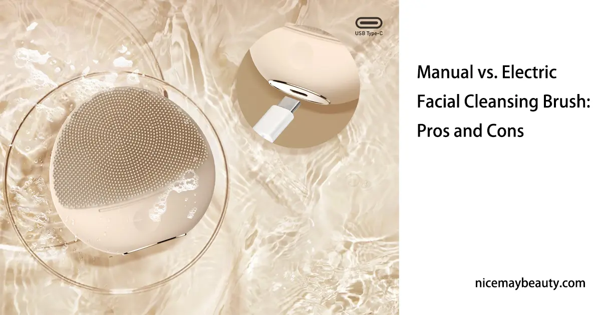 Brosse de nettoyage facial manuelle vs électrique