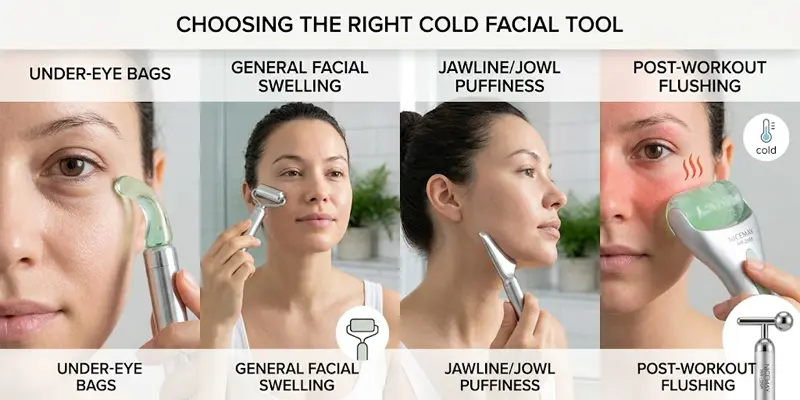 Choosing the Right Cold Facial Tool for Your Puffiness Type