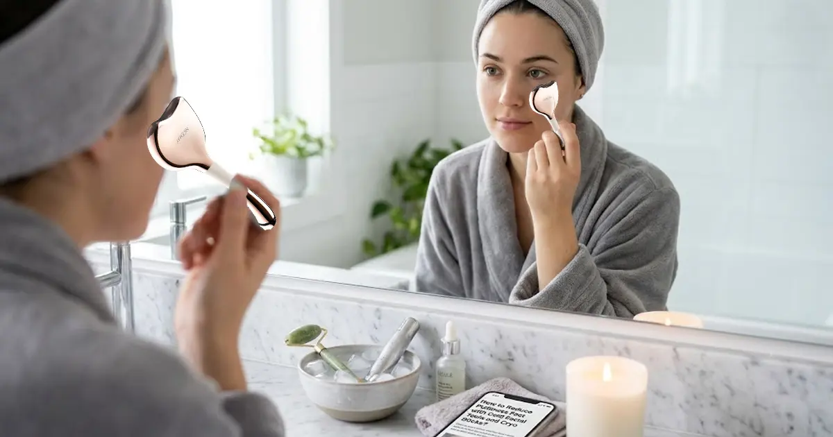 ¿Cómo Reducir la Hinchazón Rápidamente con Herramientas Faciales Frías y Stick de Crioterapia?