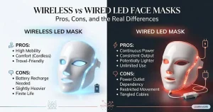 無線與有線LED面膜